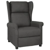 Image de Fauteuil inclinable Gris foncé Tissu