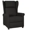 Image de Fauteuil inclinable Noir Tissu