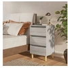 Image de Table de chevet avec pieds en bois Sonoma gris 40x35x69 cm813136