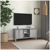 Image de Meuble TV avec pieds en bois solide Sonoma gris 103,5x35x50 cm813159