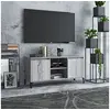 Image de Meuble TV avec pieds en métal Sonoma gris 103,5x35x50 cm