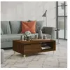 Image de Table basse chêne marron 90x60x35 cm bois d'ingénierie813172