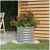 Image de Jardinière de jardin Acier enduit de poudre 40x40x36 cm Argenté