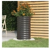Image de Jardinière Acier enduit de poudre 40x40x68 cm Anthracite