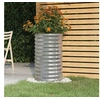 Image de Jardinière de jardin Acier enduit de poudre 40x40x68 cm Argenté