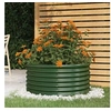 Image de Jardinière de jardin Acier enduit de poudre 80x80x36 cm Vert