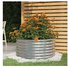 Image de Jardinière de jardin Acier enduit de poudre 80x80x36 cm Argenté