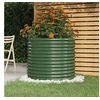 Image de Jardinière de Jardin Pot à Fleurs Boîte à Plantes Lit Surélevé Patio Terrasse Extérieur Acier Galvanisé 80x80x68 cm 318858