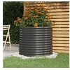 Image de Jardinière de Jardin Pot à Fleurs Boîte à Plantes Lit Surélevé Patio Terrasse Extérieur Acier Galvanisé 80x80x68 cm 318861