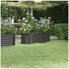 Image de Lit surélevé de jardin Acier enduit de poudre Anthracite