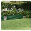 Image de Lit surélevé de jardin Acier enduit de poudre 152x40x36 cm Vert