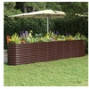 Image de Lit Surélevé de Jardin Pot à Fleurs Boîte à Plantes Lit Surélevé Patio Terrasse Extérieur Acier Galvanisé 332x40x68 318910