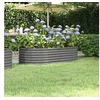 Image de Lit surélevé de jardin Acier enduit de poudre 152x80x36 cm gris