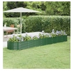 Image de Lit surélevé de jardin Acier enduit de poudre 368x80x36 cm Vert