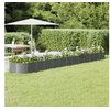 Image de Lit surélevé de jardin Acier enduit de poudre 512x80x36 cm gris