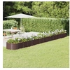 Image de Lit Surélevé de Jardin Pot à Fleurs Boîte à Plantes Lit Surélevé Patio Terrasse Extérieur Acier Galvanisé 620x80x36 318945