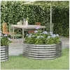 Image de Lit Surélevé de Jardin Pot à Fleurs Boîte à Plantes Lit Surélevé Patio Terrasse Extérieur Acier Enduit de 318987