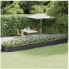 Image de Lit surélevé de jardin Acier enduit de poudre Anthracite
