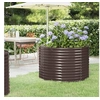 Image de Lit surélevé de jardin Acier enduit de poudre marron 319055