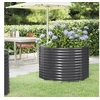 Image de Lit Surélevé de Jardin Pot à Fleurs Boîte à Plantes Lit Surélevé Patio Terrasse Extérieur Acier Galvanisé 100x100x68 319056