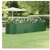 Image de Plantenbak 322x100x68 cm gepoedercoat staal groen319068