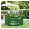 Image de Lit Surélevé de Jardin Pot à Fleurs Boîte à Plantes Lit Surélevé Patio Jardin Terrasse Extérieur Vert 140x140x68 cm 319088
