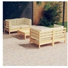 Image de Bois de Pin Salon de Jardin 5 pcs avec Coussins Mobilier de Patio Meubles d'Extérieur Mobilier de Jardin Meubles de 3096022
