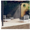 Image de Salon de jardin modulable bois gris 4 pieces 4 personnes