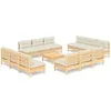 Image de Salon de jardin bois beige 13 pieces x 63.5 x 62.5