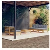 Image de Salon de jardin modulable bois gris 6 pieces x 63.5 x 62.5 6 personnes