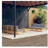 Image de Salon de jardin modulable gris bois 7 personnes 63.5 x 63.5 x 28.5 cm 7 pieces