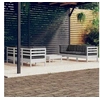 Image de Bois de Pin Salon de Jardin 7 pcs avec Coussins Mobilier de Patio Meubles d'Extérieur Mobilier de Jardin Meubles de 3096119