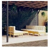 Image de Salon de jardin bois beige 8 pieces x 63.5 x 62.5 8 personnes