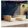 Image de Salon de jardin VIDAXL bois beige 9 pieces x 63.5 x 62.5 9 personnes