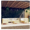Image de Salon de jardin modulable bois beige 8 pieces 63.5 x 63.5 x 28.5 8 personnes