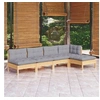 Image de Salon de jardin Bois 5 personnes 5 pieces
