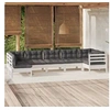 Image de Bois de Pin Massif Salon de Jardin 7 pcs avec Coussins Mobilier de Patio Meubles d'Extérieur Mobilier de Jardin 3096431