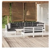 Image de Bois de Pin Massif Salon de Jardin 8 pcs avec Coussins Mobilier de Patio Meubles d'Extérieur Mobilier de Jardin 3096467