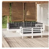 Image de Bois de Pin Massif Salon de Jardin 8 pcs avec Coussins Mobilier de Patio Meubles d'Extérieur Mobilier de Jardin 3096497