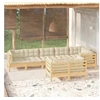 Image de Bois de Pin Massif Salon de Jardin 8 pcs avec Coussins Mobilier de Patio Meubles d'Extérieur Mobilier de Jardin 3096502
