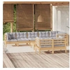 Image de Bois de Pin Massif Salon de Jardin 9 pcs avec Coussins Mobilier de Patio Meubles d'Extérieur Mobilier de Jardin 3096507
