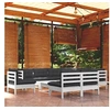 Image de Bois de Pin Massif Salon de Jardin 10 pcs avec Coussins Mobilier de Patio Meubles d'Extérieur Mobilier de Jardin 3096750