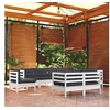 Image de Salon de Jardin avec Coussins 12 pcs, Canapés de Terrasse, Ensemble de Meubles de Patio, Mobilier d'Extérieur, Noir 3225831