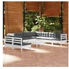 Image de Bois de Pin Massif Salon de Jardin 10 pcs avec Coussins Mobilier de Patio Meubles d'Extérieur Mobilier de Jardin 3096834