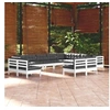Image de Salon de jardin bois gris 12 pieces 63.5 x 60 x 62.5 12 personnes