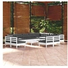 Image de Bois de Pin Massif Salon de Jardin 13 pcs avec Coussins Mobilier de Patio Meubles d'Extérieur Mobilier de Jardin 3096882
