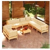 Image de Bois de Pin Massif Salon de Jardin 10 pcs avec Coussins Mobilier de Patio Meubles d'Extérieur Mobilier de Jardin 3096905