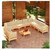 Image de Bois de Pin Massif Salon de Jardin 11 pcs avec Coussins Mobilier de Patio Meubles d'Extérieur Mobilier de Jardin 3096917