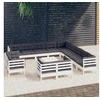 Image de Salon de jardin bois gris 14 pieces x 63.5 x 62.5
