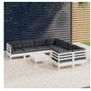 Image de Salon de jardin Bois 12 personnes 9 pieces